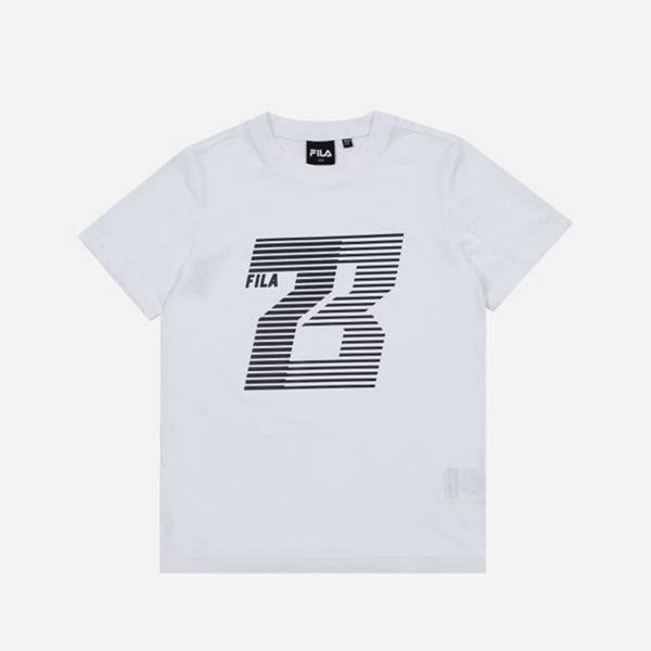 Fila Speed 73 S/S Boy's T-Shirts - White,NZ 859-85091